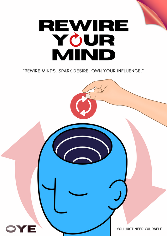 Rewire Your Mind digital book cover by Open Your Eyes – a guide to mastering influence, attraction, and human psychology through neuroscience