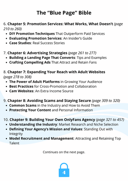 The Blue Page Bible (OnlyFns Business)